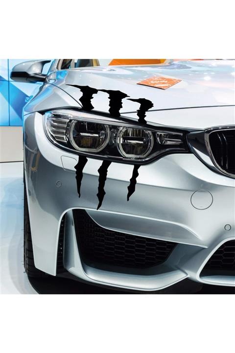 Sticker World Monster Pençe Büyük Boy 30x20 Cm Siyah