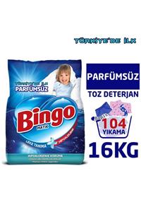 Bingo Matik Toz Çamaşır Deterjanı 4 kg Parfümsüz 4'lü