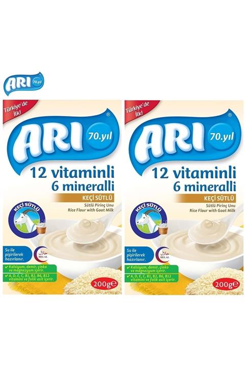 Arı Mama Pirinç Unu 200gr Keçi Sütlü (2 Li Set)