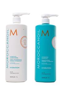 Moroccanoil Hydrating Şampuan 1000 ml + Hydrating Saç Kremi 1000 ml