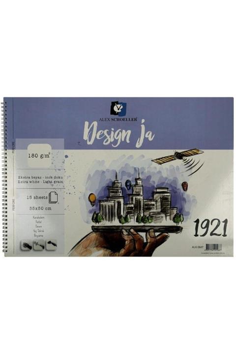 Alex Schoeller Design Ja Resim Defteri 35x50cm 15 Yaprak 180gr
