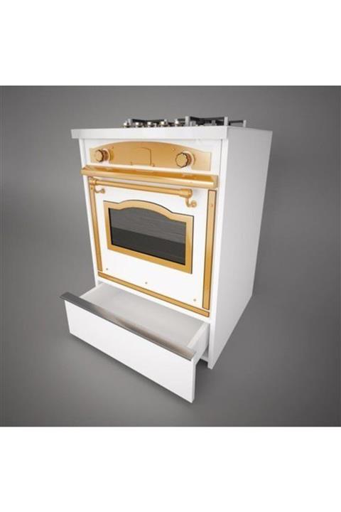 Mihenk Ankastre Modül Çekmeceli Beyaz Mutfak Dolabı