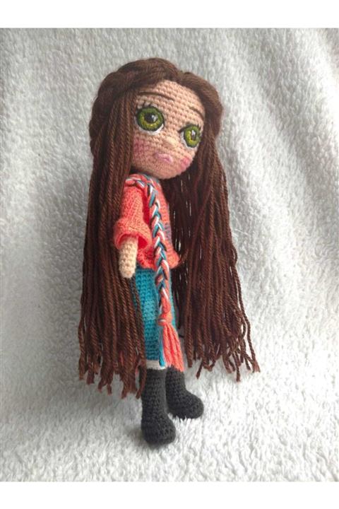 TOYSCİTY Mina Bebek Organik Örgü Oyuncak