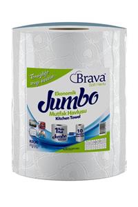 Brava Soft Jumbo Havlu Kağıt (75 METRE) (10 STANDART RULOYA EŞİT) (EKONOMİK PAKET)