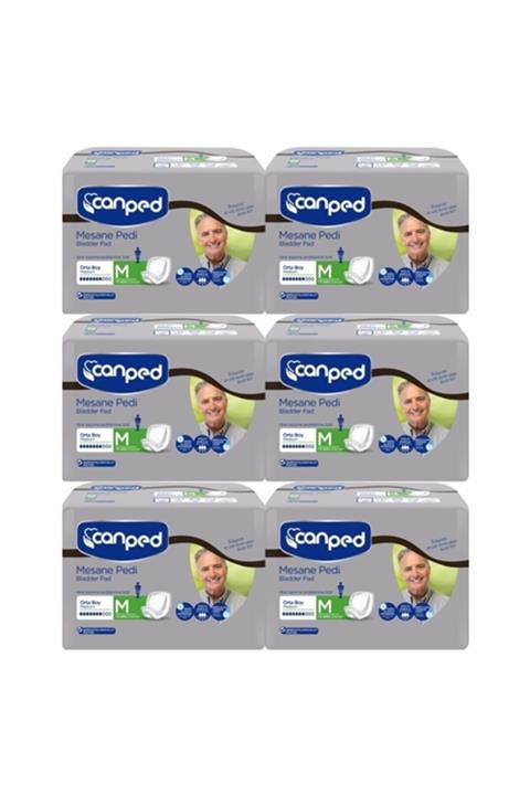 Canped Mesane Pedi Erkek Orta Boy Medium 12 Li x 6 Adet