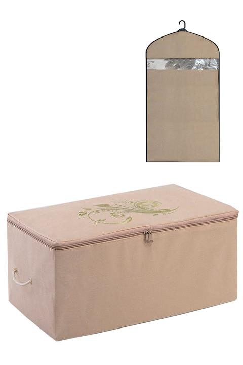 umbellatum Hurç - Organizer - Saklama Çantası 74x46x46 Cm Mega Büyük Boy Ve Elbise Kılıfı Seti