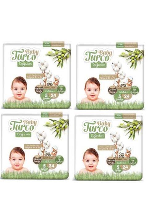 Baby Turco Doğadan 5 Numara Junıor 24x4 96 Adet