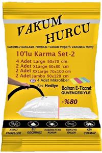 Vakum Hurcu 10'lu Karma Set-2 Vakumlu Hurç - Vakumlu Poşet -