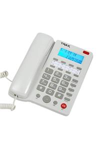 TRAX Tc 603 Ekranlı Masaüstü Kablolu Telefon Beyaz