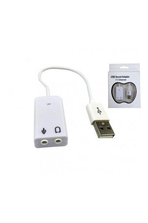 Engpars Usb Ses Kartı 7.1 Virtual Sound 3d 5hv2 Çevirici Dönüştürücü Adaptör Kulaklık Mikrofon Birlikte