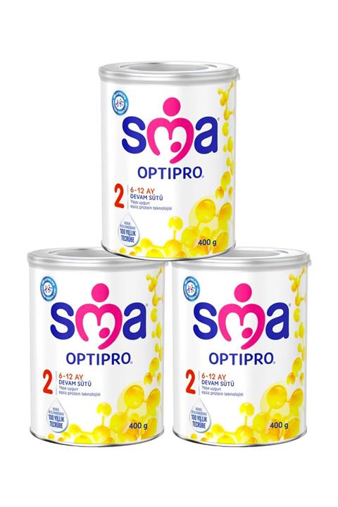 SMA 2 Numara Bebek Devam Sütü 400 gr 3'lü Paket