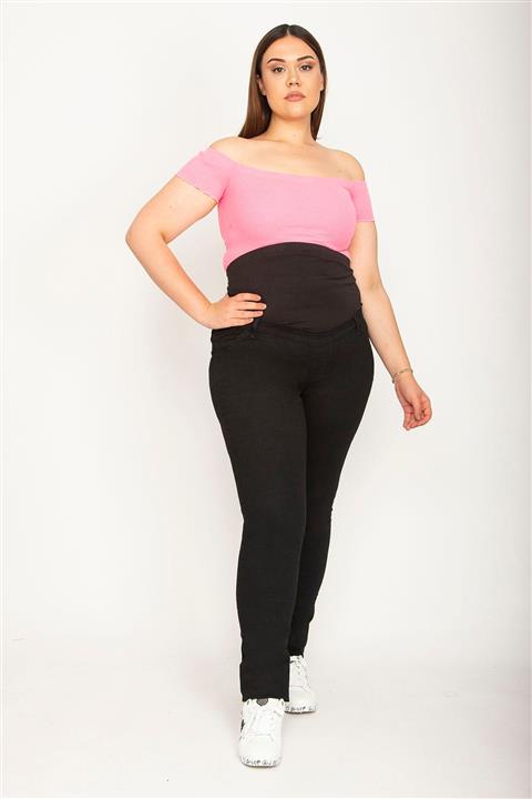 Şans Kadın Siyah Hamile Pantolon