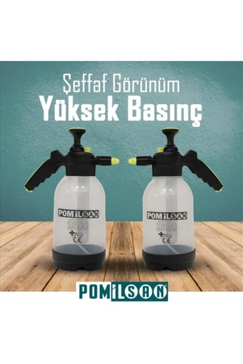 POMİLSAN Pompa 2,5 Lt Dezenfektan Bire Bir Araç Içinde Kullanılır Parlatıçı Dışına Yıkama Içinde Kullanılır
