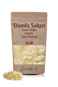 BAZAAR 4 Korakis Doğal Damla Sakızı 15 Grkarışık Boy Taneli