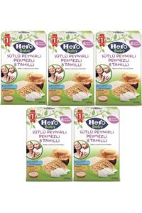 Hero Baby 200gr Sütlü Peynirli Pekmezli 8 Tahıllı 5 Li Set Kaşık Maması