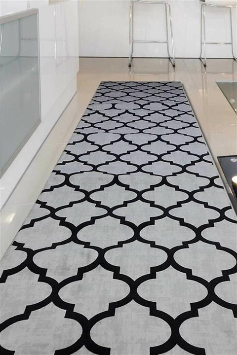 NarStore Home Lidya Gri Milano Kaymaz Taban Yıkanabilir Kesme Yolluk Halı