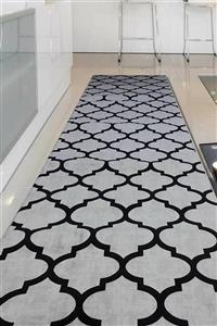 NarStore Home Lidya Gri Milano Kaymaz Taban Yıkanabilir Kesme Yolluk Halı