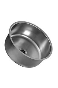 Karahisarlı Paslanmaz Krom Evye Lavabo Oval 38x38 Cm Mermer Altı