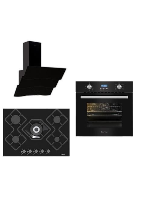 Ferre Black Pruza Ankastre Set ( 7002 - Ka012 - Sspr 600 )