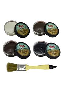 Rich Eskitme Chalked Wax 4 Renk + Eskitme Fırçası