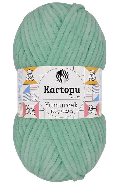 Kartopu Yumurcak Kadife Ip Yeşil K507 Ve 1 Adet Ilmek Işaretleyici