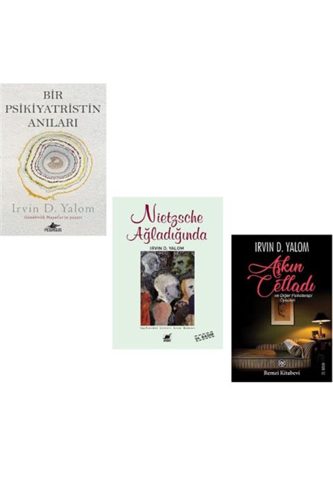 Kitapçı Yayınları Nietzsche Ağladığında - Bir Psikiyatristin Anıları - Aşkın Celladı / 3 Kitap Set - Irvin D. Yalom