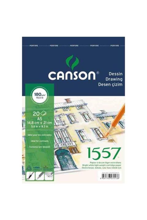 Canson A5 1557 Resim Defteri 180gr. 20 Yp.