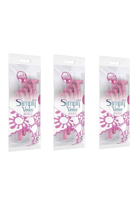 Gillette Venus Gillette Simply Venus 2 Basic 3'lü 5 Adet