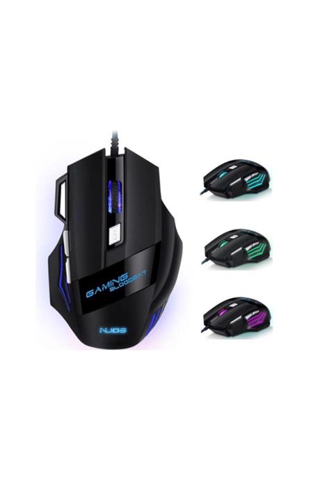 TEKNOHANE Oyuncu Mouse 3200 Dpı Isıklı Rgb Gaming Mause Prof X7