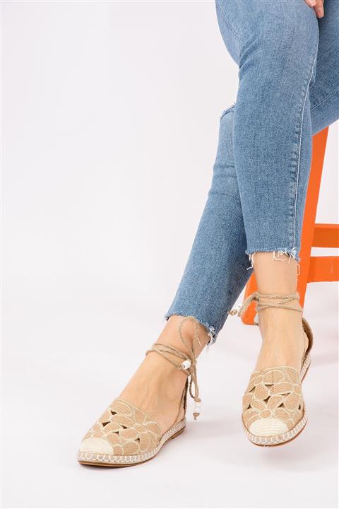 Fox Shoes Bej Kadın Ayakkabı H551030017