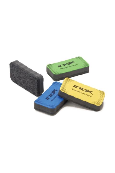 inox Mıknatıslı Tahta Silgisi 3 Adet