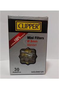 Clipper Clıpper Standart Filtre, Ağızlık, - 8 mm 30'lu Paket