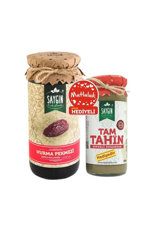 Saygın Tarihi Lezzetler Hurma Pekmezi 630 gr Tam Tahin 240 gr