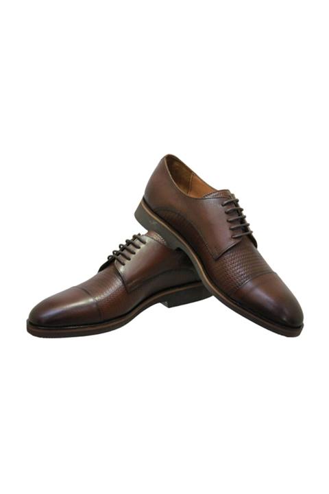 MARCOMEN Hasan Şebay 9533 Erkek Saf Deri Klasik Eva Taban Ayakkabı Kahve