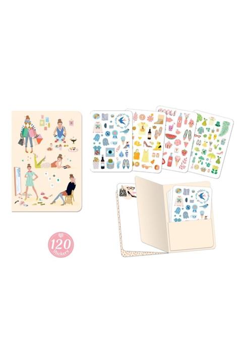 djeco Lovely Paper Çıkartmalı Not Defteri / Tinou