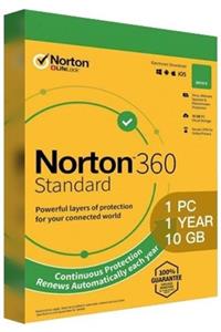 Norton 360 Standart 2021 1 Kullanıcı 1 Yıl