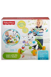 FISHER PRICE Melodili Zebra Yürüteç, Yürümeye Teşvik Edici Işıklı Ve Müzikli, Dld80