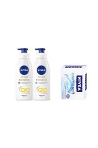 Nivea Q10 Vücut Sıkılastırıcı 400ml+400ml+ Sabun