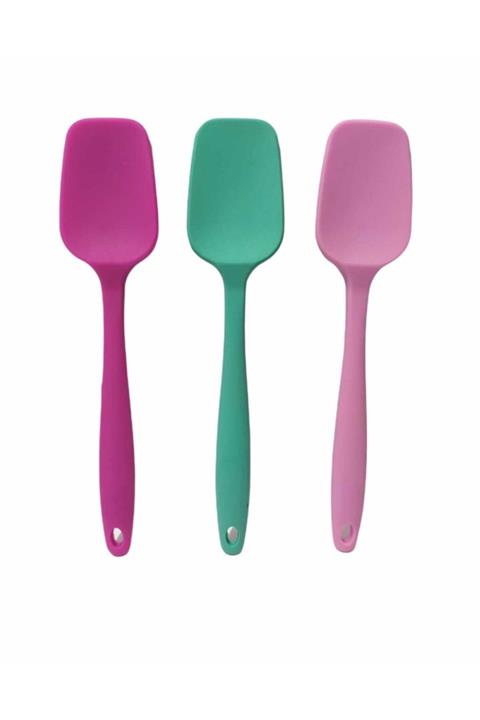 naturalife Yanmaz Yapışmaz Silikon Spatula 3 Adet 27 cm