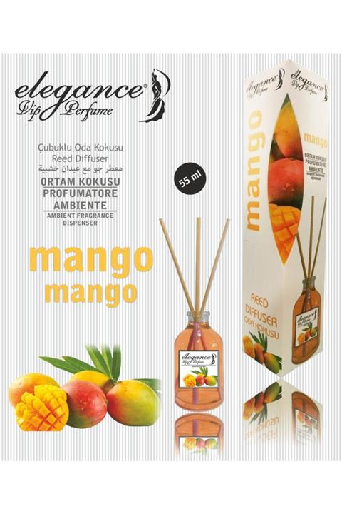 Elegance vip Perfume Mango Reed Diffuser Bambu Cubuklu Oda Kokusu (55 ml)