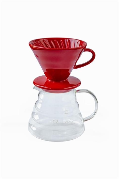 Specific Coffee V60 Dripper Kahve Demleme Seti Kırmızı