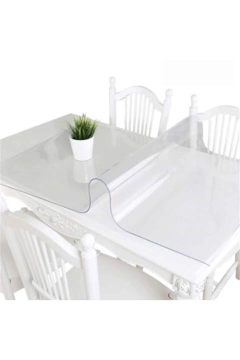 Emek 80x120 Şeffaf Pvc Masa Örtüsü 2,5 Mm Masa Koruyucu Saydam Renk Masa Sehpa Için Kolay Temizlik