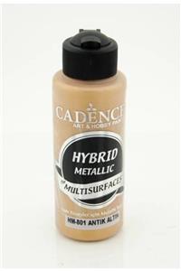 Cadence Hm-801 Metalik Antik Altın Renginde Akrilik Boya 120 ml