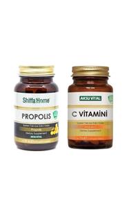Aksu Vital Propolis 470 Mg 60 Kapsül & C Vitamini 1250 Mg 60 Tablet