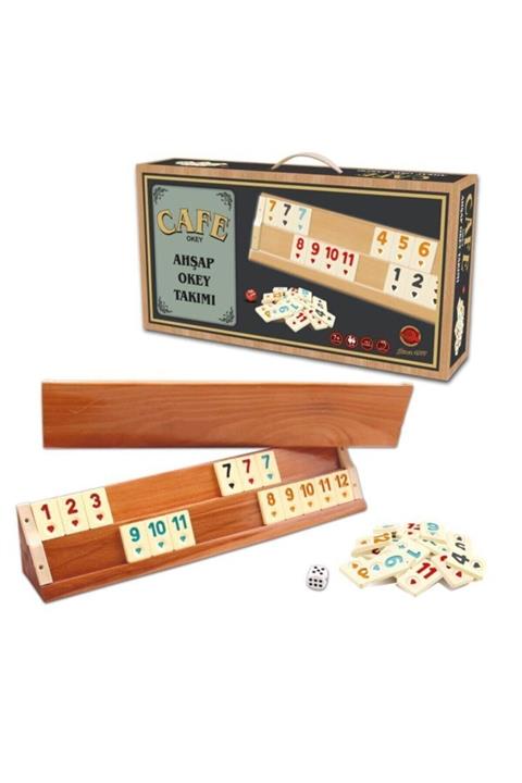 Star Oyun Kahveci Ahşap Okey Takımı 1 Takım