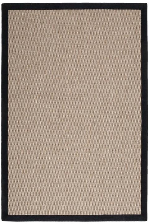 MYHOME HALI Sisal Hasır Görünümlü Iç Ve Dış Mekan Kullanıma Uygun Siyah Bordürlü Dokuma Halı 4535/26