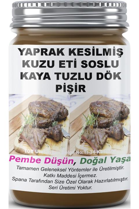 SPANA Yaprak Kesilmiş Kuzu Eti Soslu Kaya Tuzlu Dök Pişir Ev Yapımı Katkısız 820gr