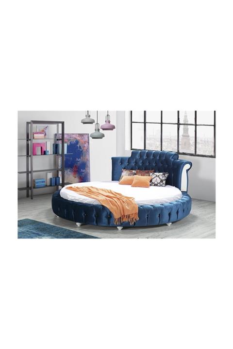 Engince Mobilya Lale Yuvarlak Yatak + Karyola