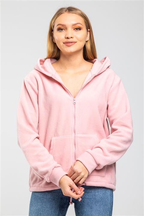 Elemgiyim Kapüşonlu Fermuarlı Polar