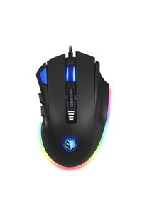 Sades S12 Axe Rgb Gaming Mouse - Siyah/mavi